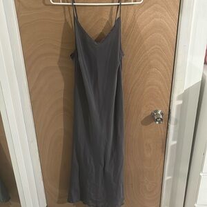 Grey silk dress